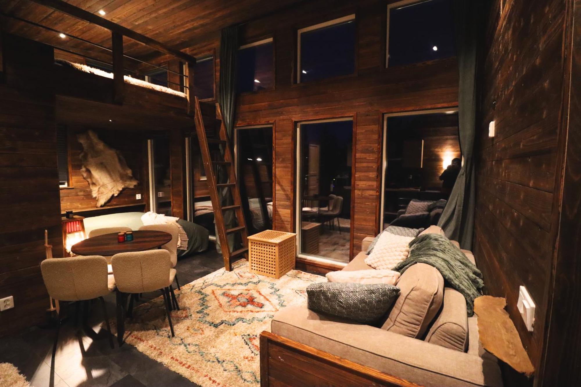 Reindeer River Lights Lodge Kiruna Exterior foto